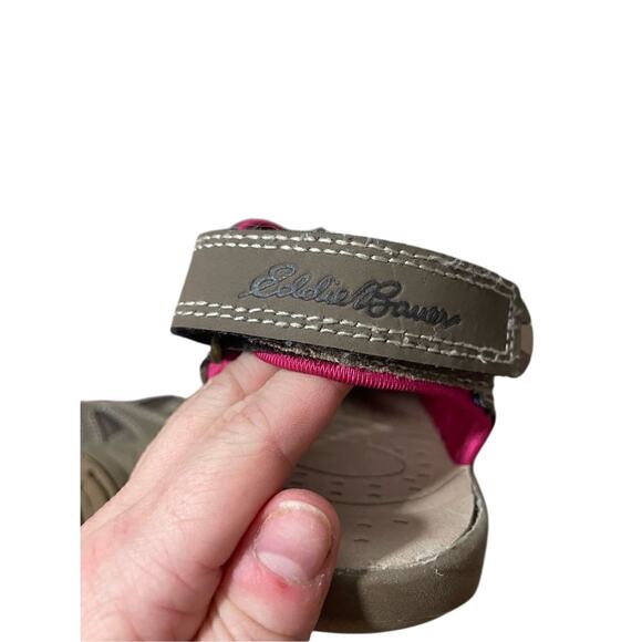 Eddie Bauer Marky Gorpcore Utility Hiking Sandal Pink Brown Closedtoe Watersport - Picture 3 of 6